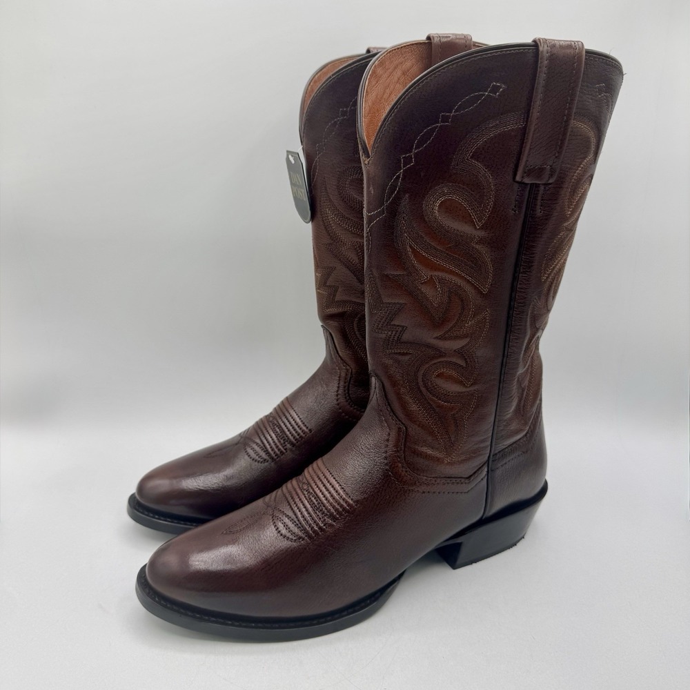 Dan Post Milwaukee Cowboy Boots Men's Size 9.5 D Brown Leather